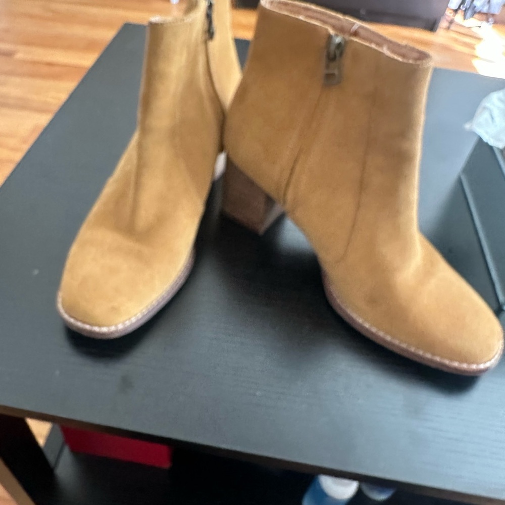 Tan Suede Ankle Boots Madewell